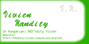 vivien mandity business card